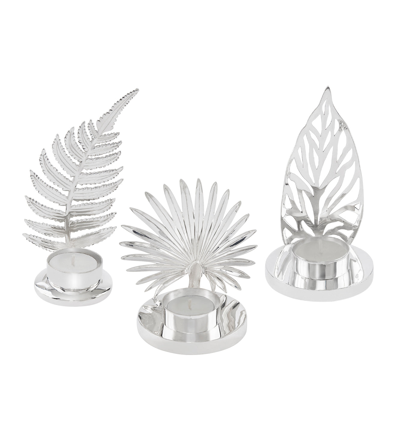 Foliage Trio Tea Light Holder - Set of 3