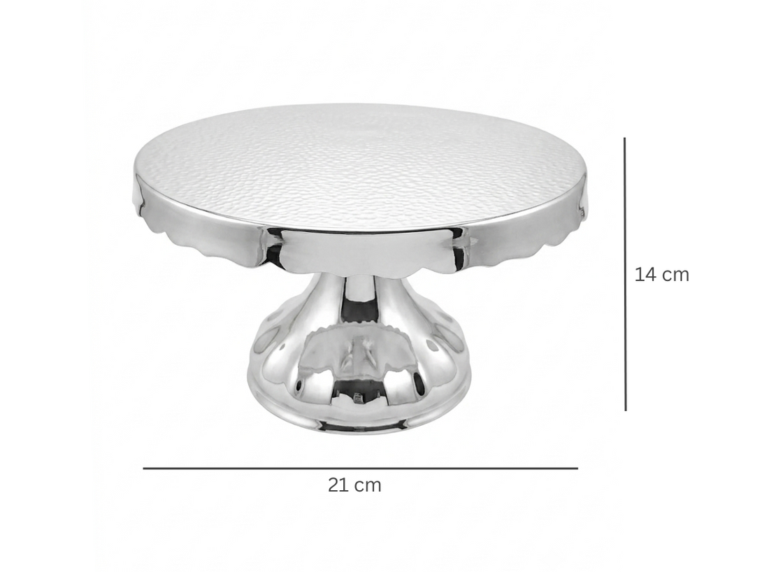 Scalloped Pedestal Cake Stand