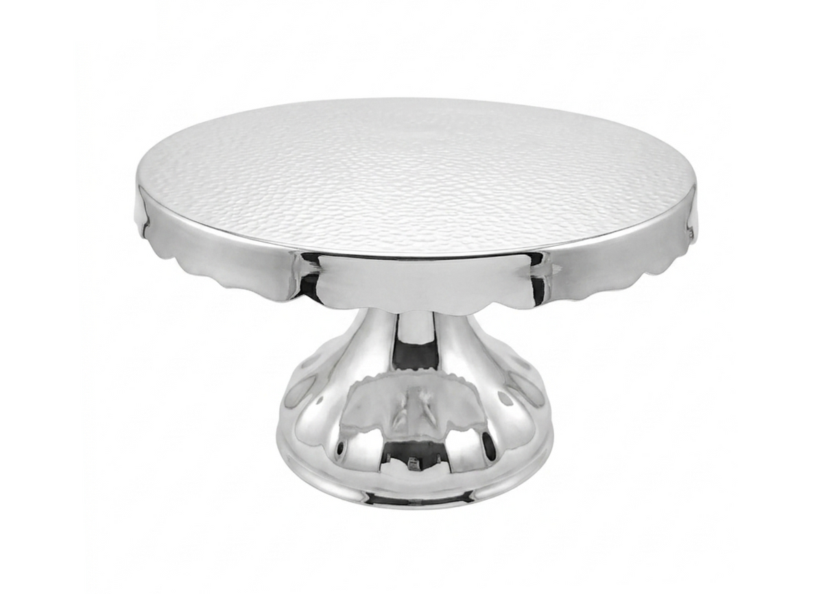Scalloped Pedestal Cake Stand