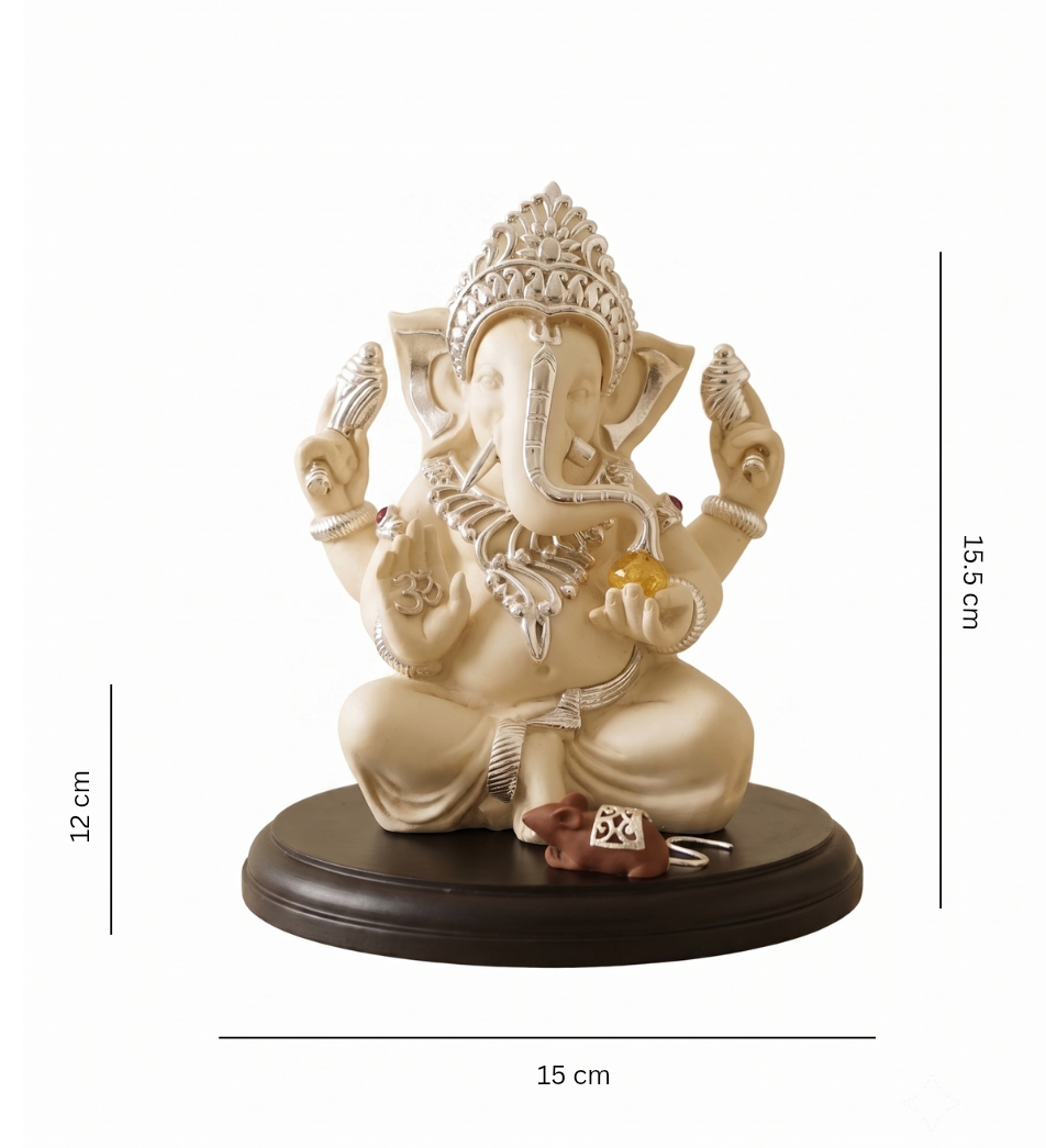 Ivory Ganesha Idol