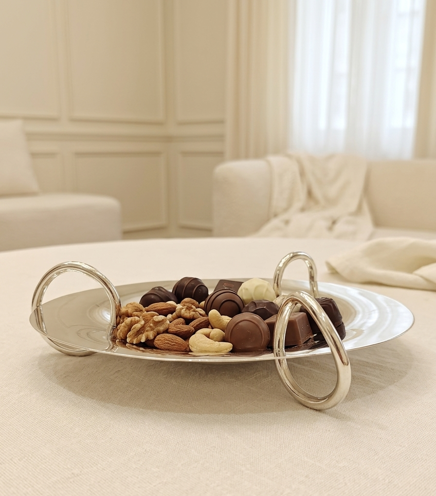 Tri-loop Handle Platter