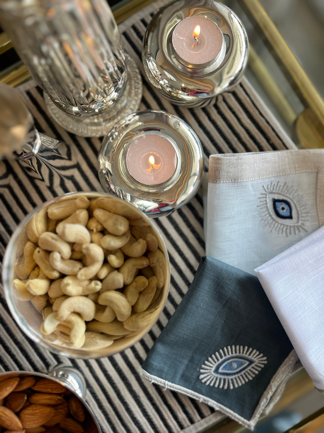 Pebble Duo Candle Stands - Set of 2