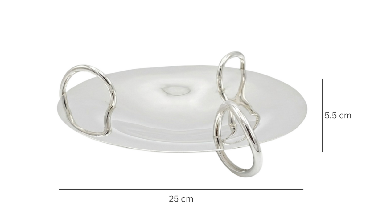 Tri-loop Handle Platter