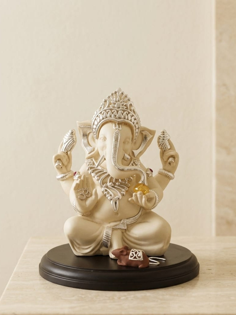 Ivory Ganesha Idol