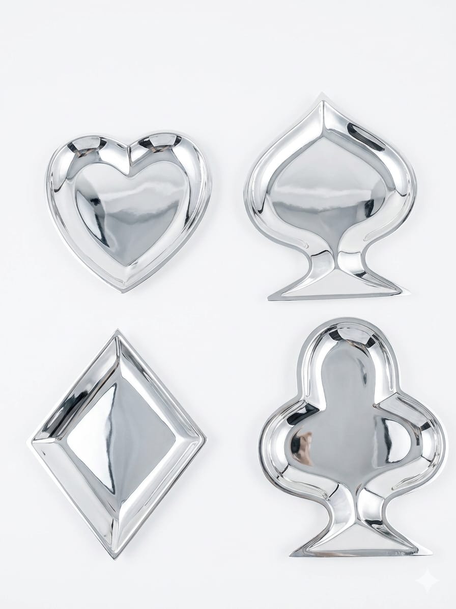 Cards Tapas Plates (Set of 4)